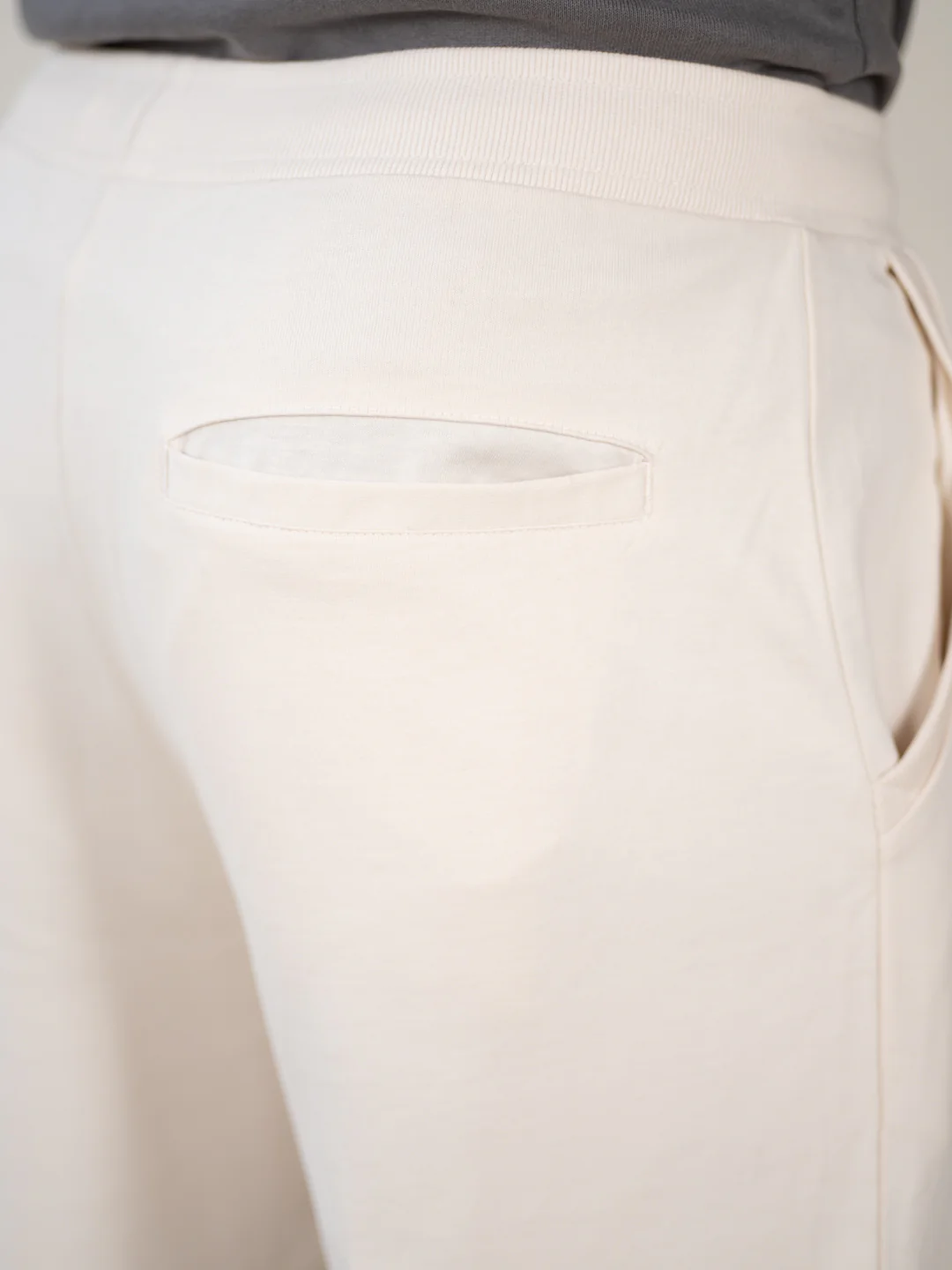Atlas Cream Cotton Sweatpants - Image 11