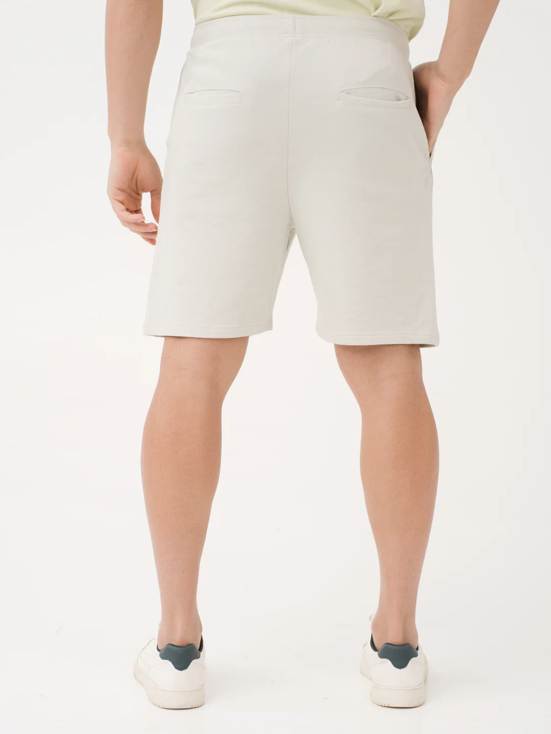 Beach Grey Relaxed Fit Sweatshorts - Image 7