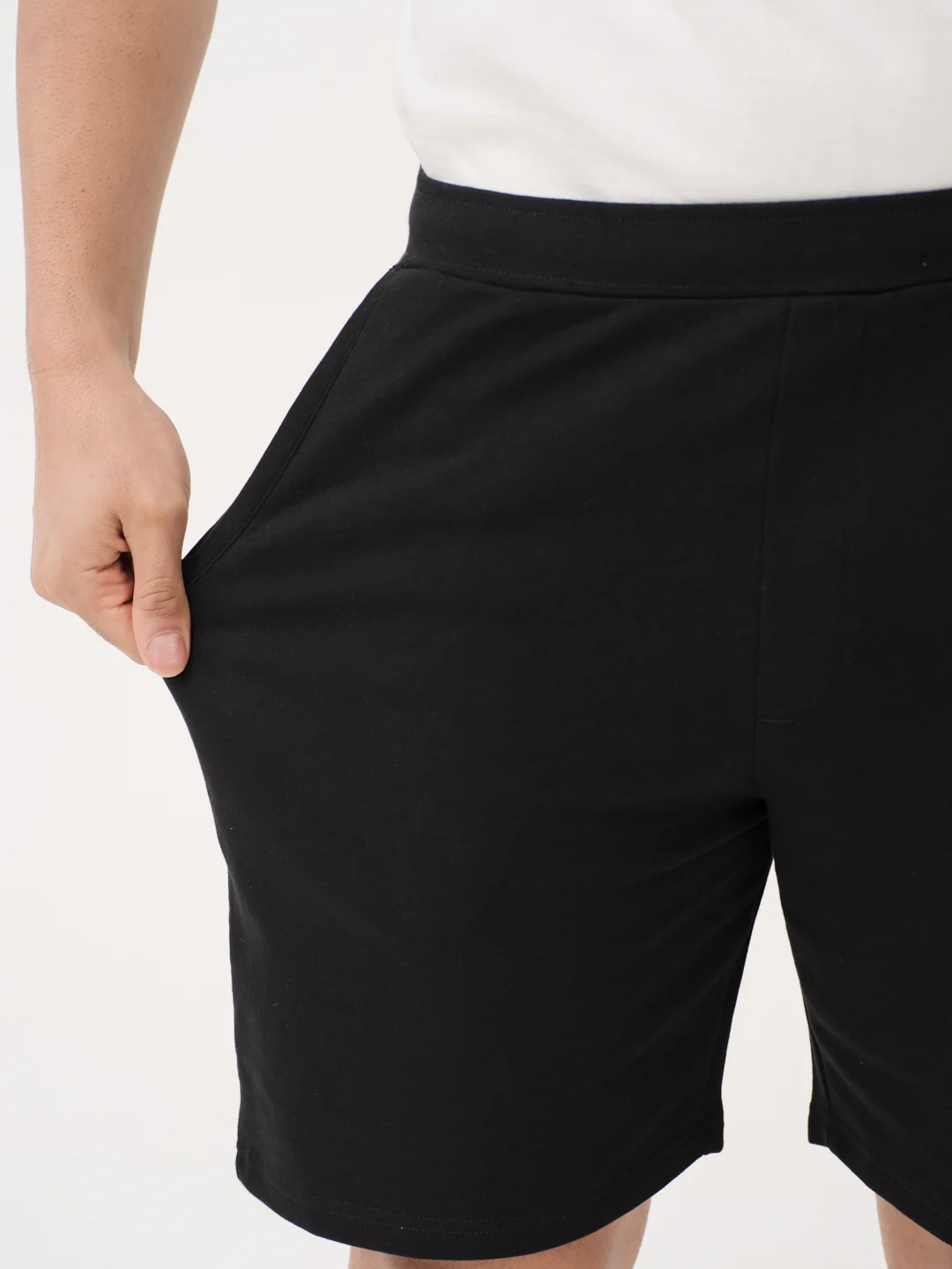 Bonfire Black Relaxed Fit Sweatshorts - Image 4