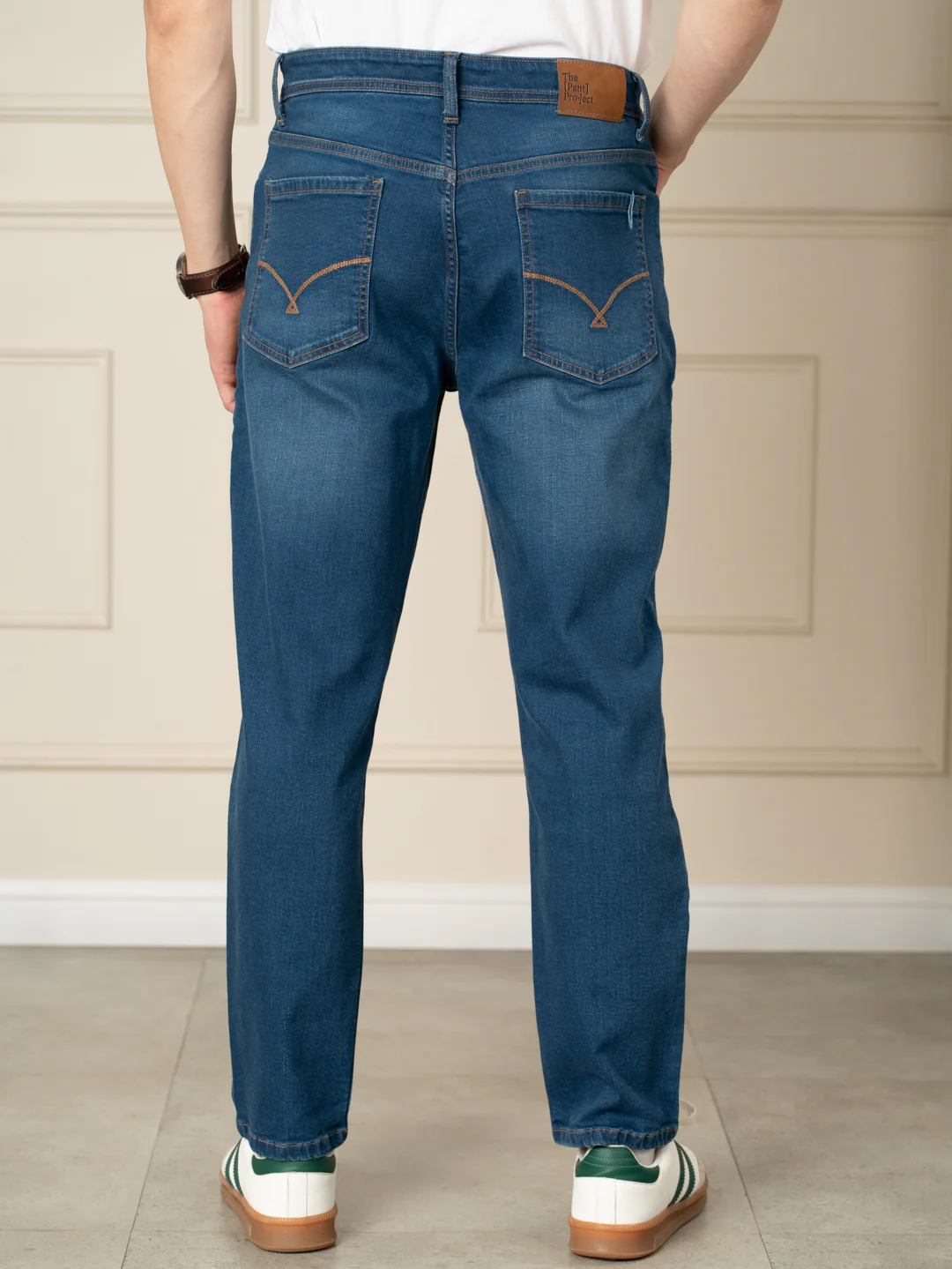 Breaker Blue Whiskered Relaxed Fit Jeans - Image 7