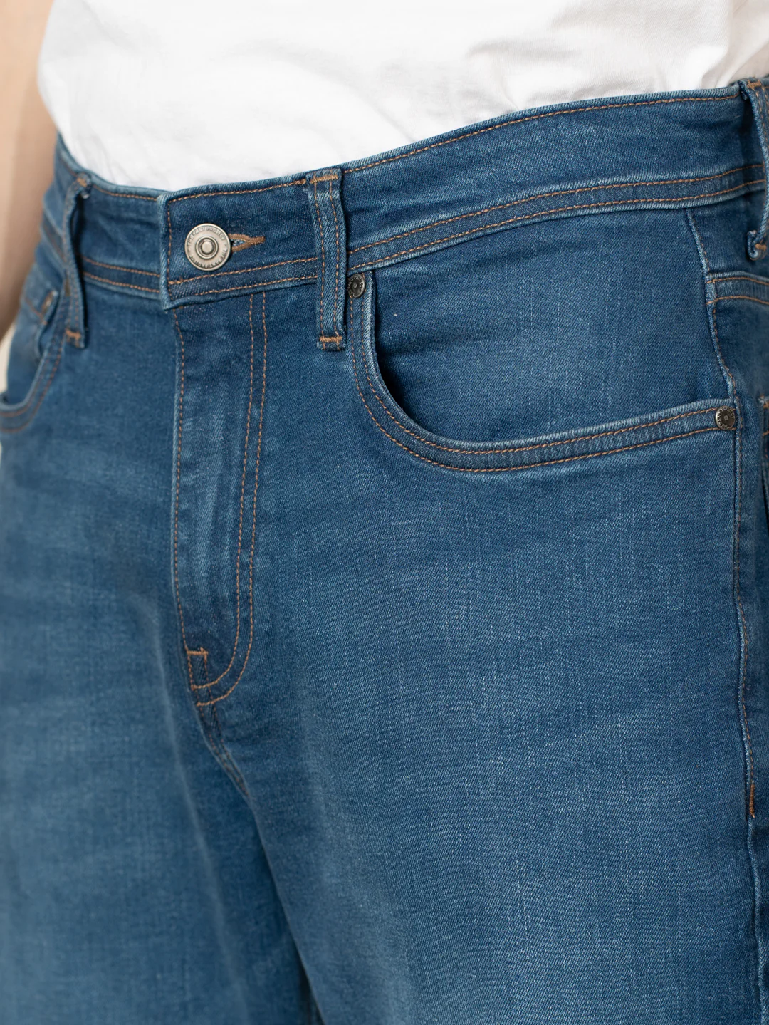 Breaker Blue Whiskered Relaxed Fit Jeans - Image 9