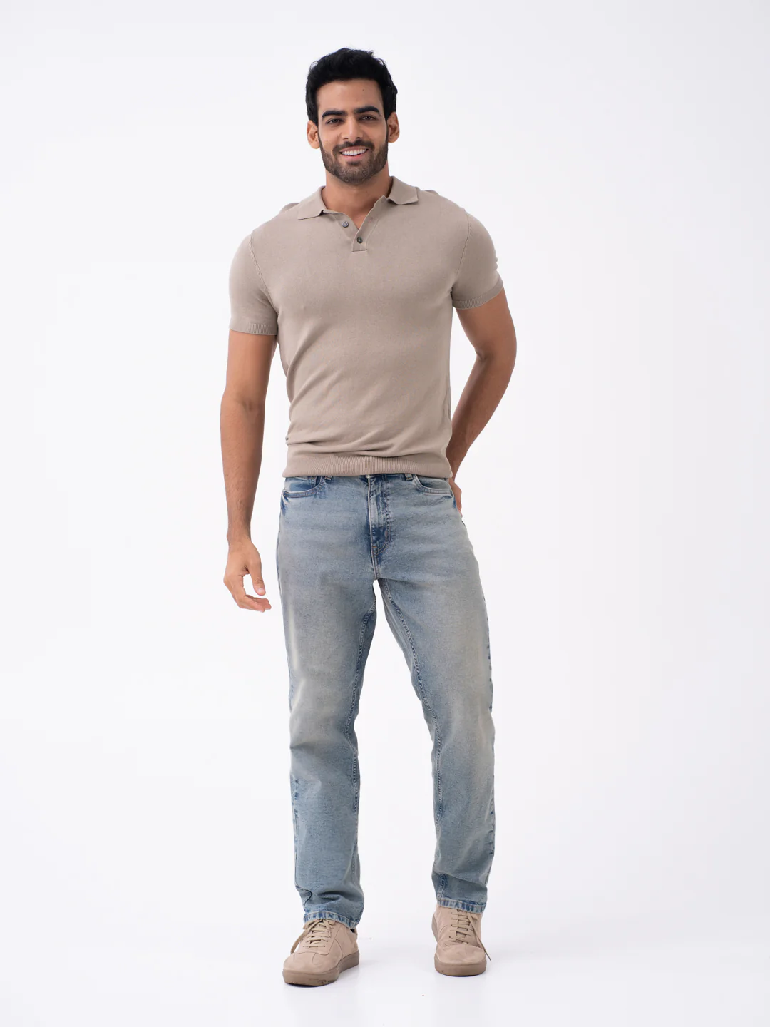 Burnt Vintage Blue Relaxed Fit Jeans - Image 7