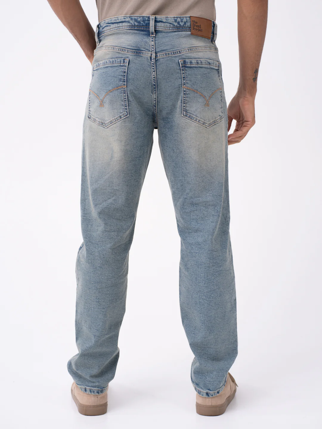 Burnt Vintage Blue Relaxed Fit Jeans - Image 8