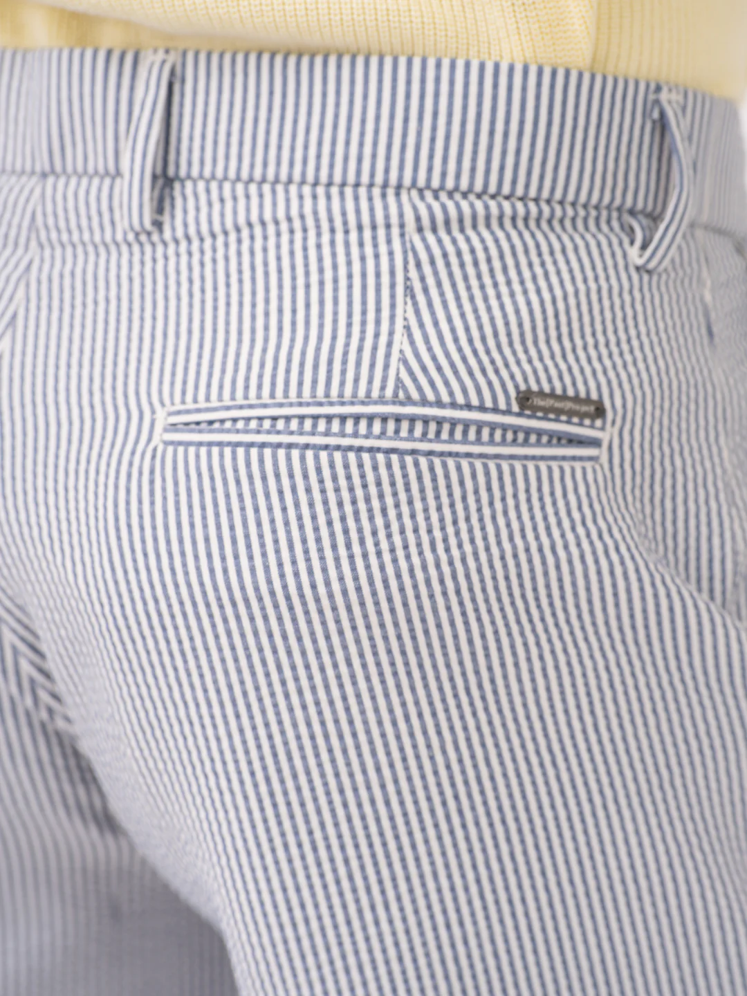 Captain Navy Stripes Seersucker Chino Shorts - Image 9