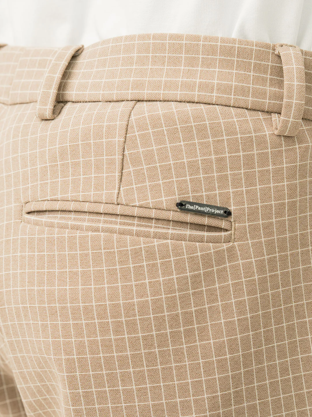 Dune Khaki Checks Power-Stretch Pants - Image 8