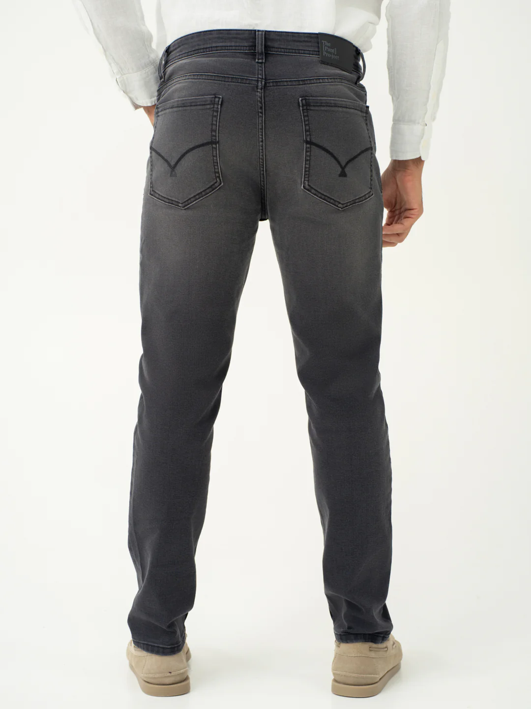 Edge Grey Whiskered Slim Fit Jeans - Image 6