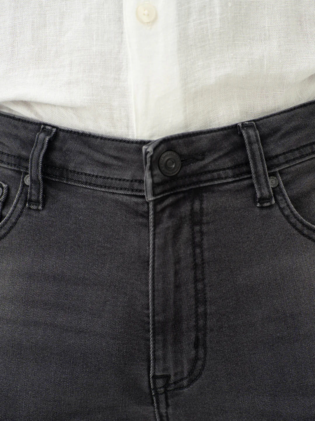 Edge Grey Whiskered Slim Fit Jeans - Image 9