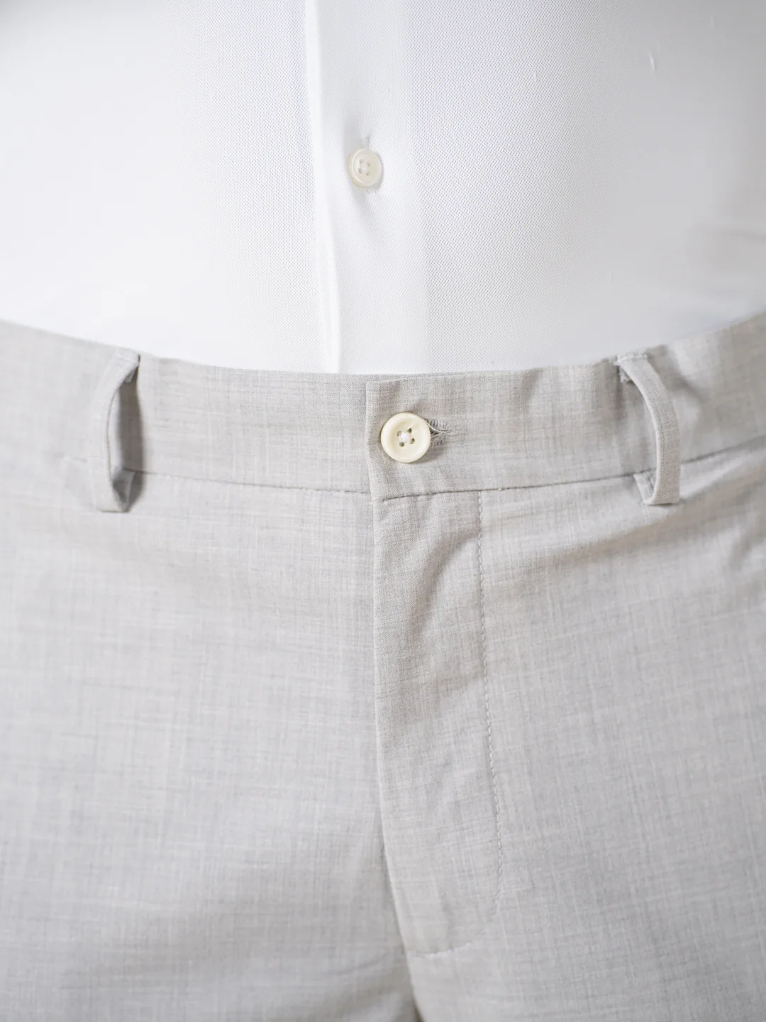 Ethereal Grey Melange Stretch Formal Pants - Image 9