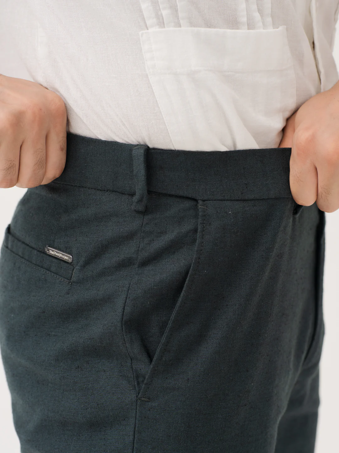 Everen Green 100% Linen Pants - Image 4