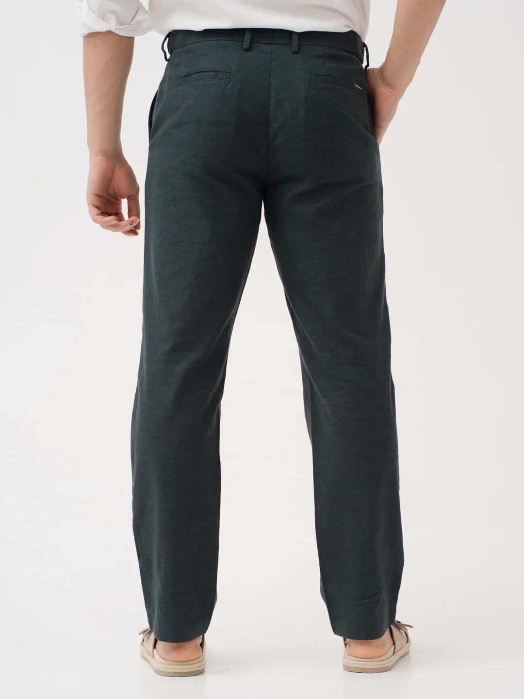 Everen Green 100% Linen Pants - Image 6