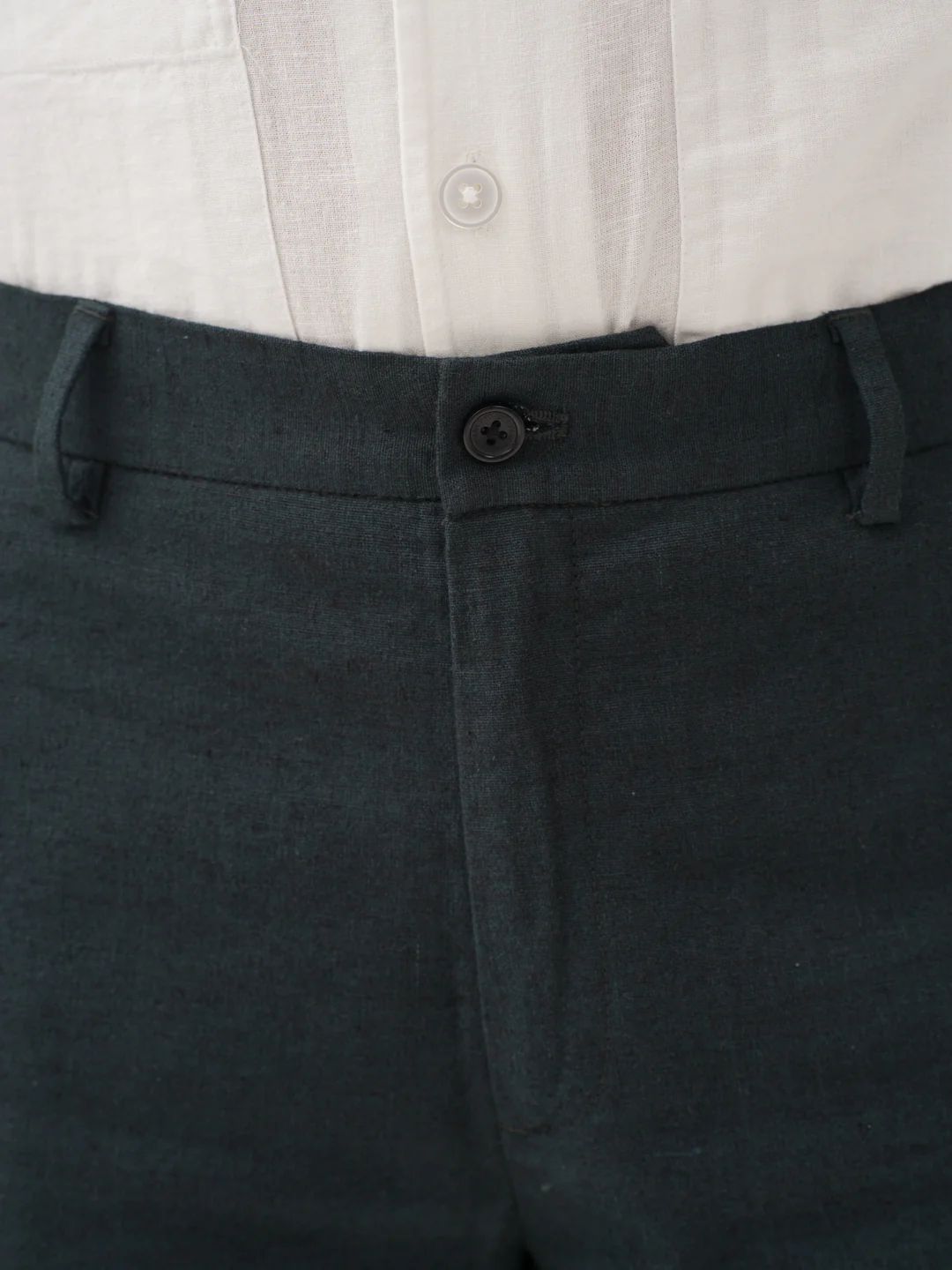 Everen Green 100% Linen Pants - Image 9