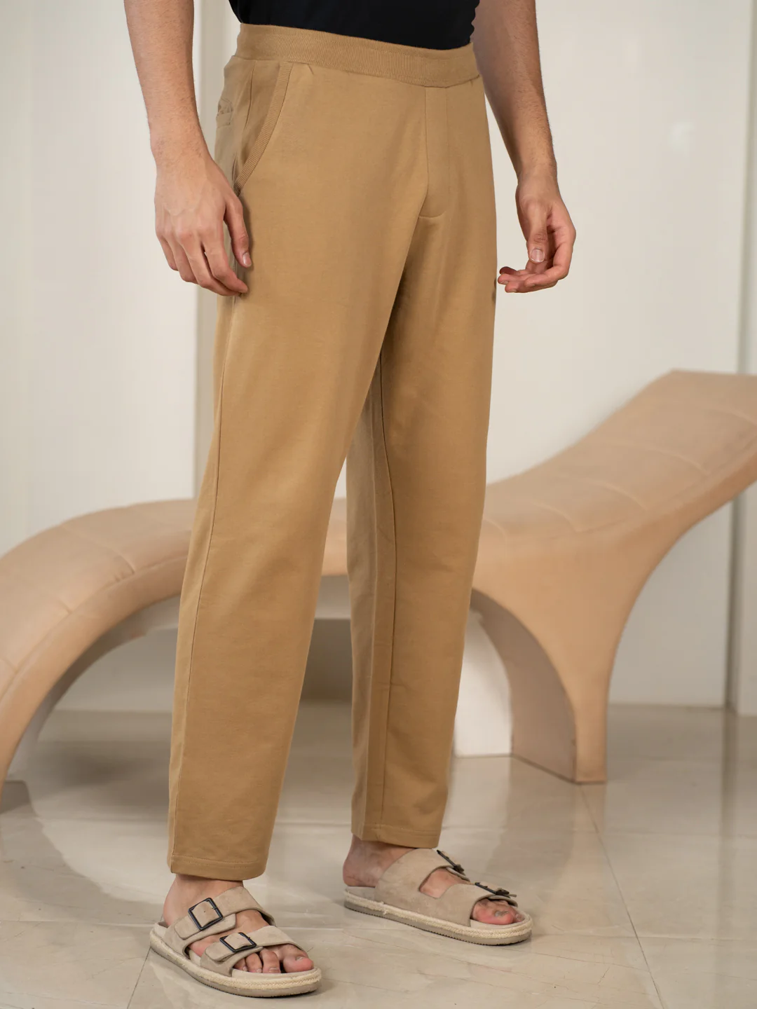 Explorer Khaki Cotton Sweatpants - Image 8