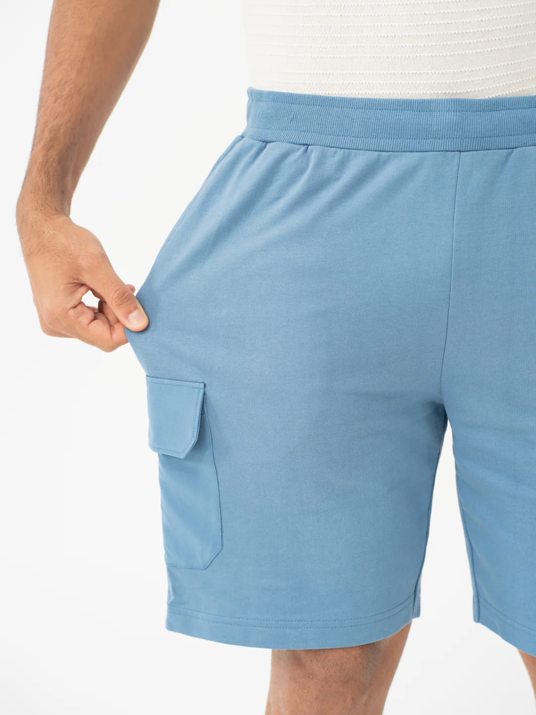 Flip Blue Relaxed Fit Cargo Sweatshorts - Image 5