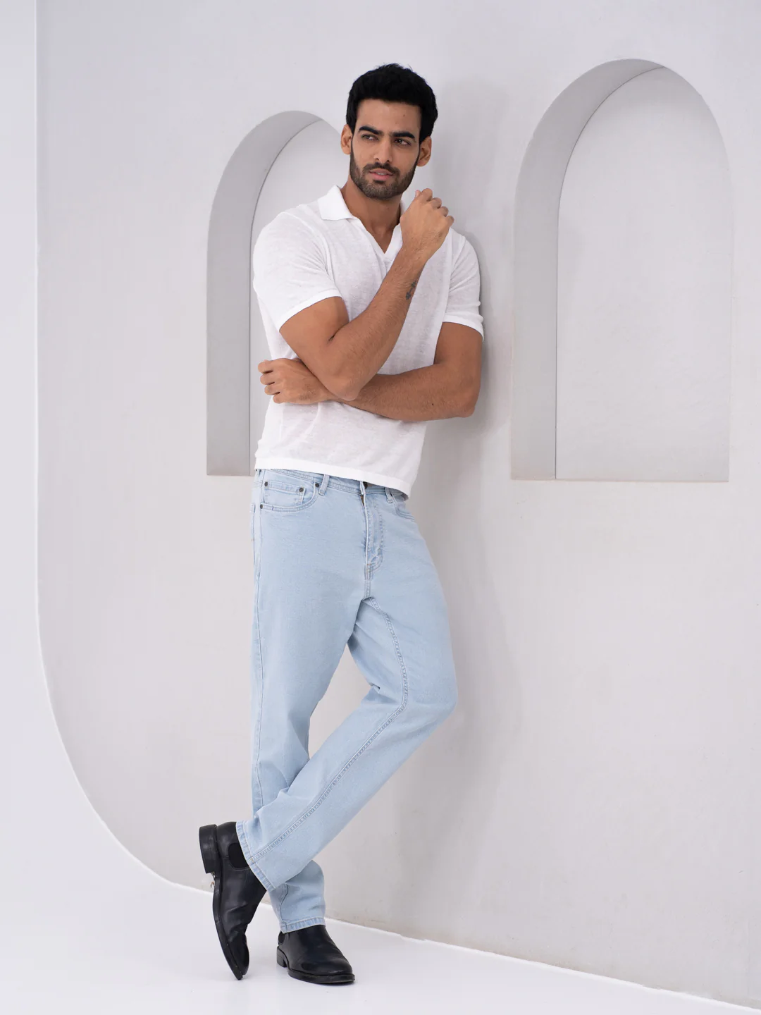 Frozen Blue Relaxed Fit Jeans - Image 5