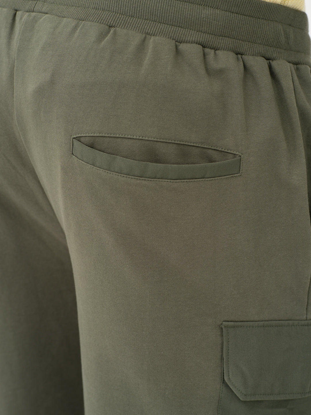 Grover Olive Relaxed Fit Cargo Sweatshorts - Image 12