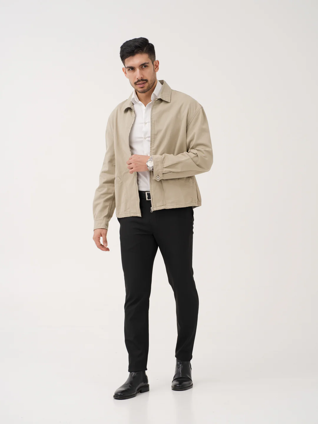 Inferno Black Twill Luxury Stretch Pants - Image 2