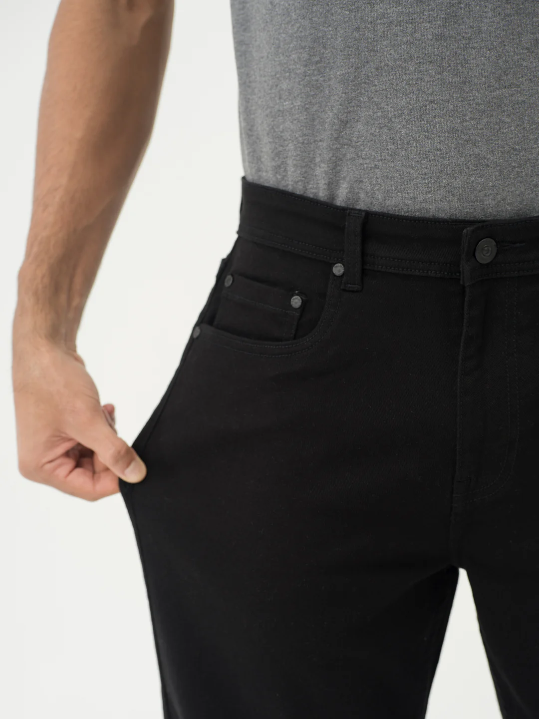 Inklock Black No Fade Jeans - Relaxed Fit - Image 4
