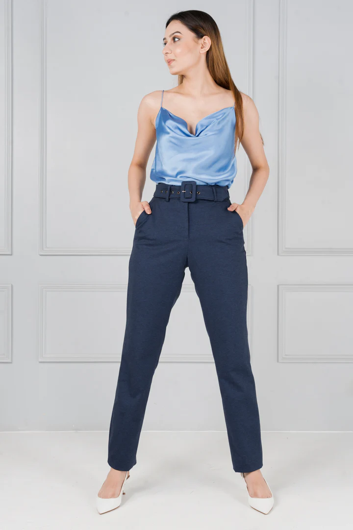 Insignia Blue Power-Stretch Pants - Women - Image 2