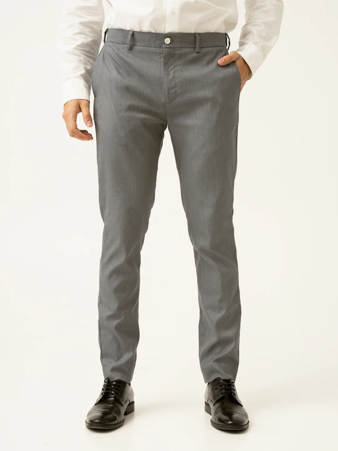 Jazz Grey Microdots Formal Pants