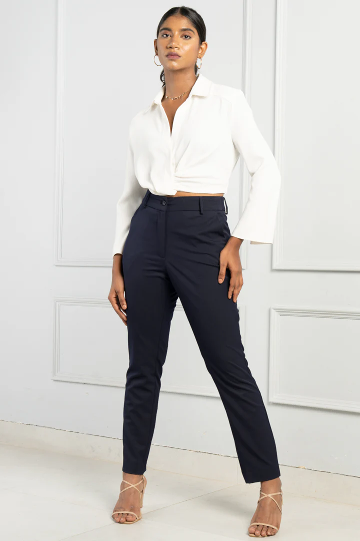 Navy All Weather Stretch Pants - Women - Image 2