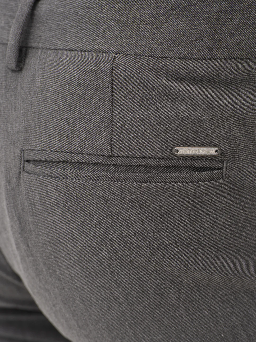 Noir Grey Twill Luxury Stretch Pants - Image 10