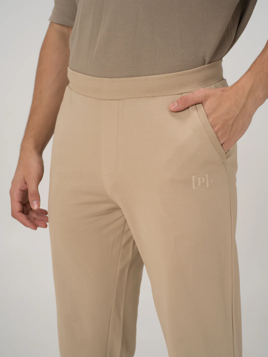 Nomad Beige Cotton Sweatpants - Image 11