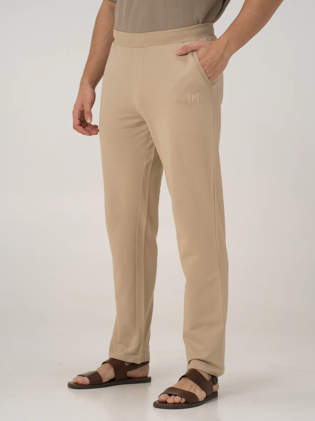 Nomad Beige Cotton Sweatpants - Image 8