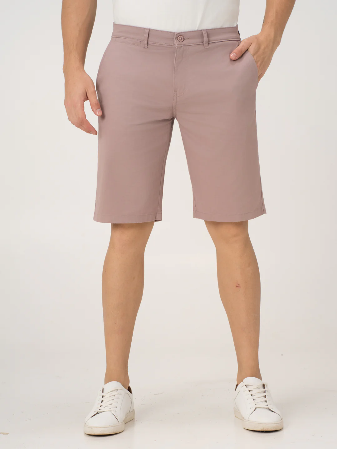 Pablo Pink Stretch Chino Shorts - Image 3