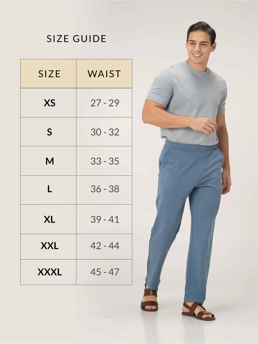 Pixel Blue Cotton Sweatpants - Image 3