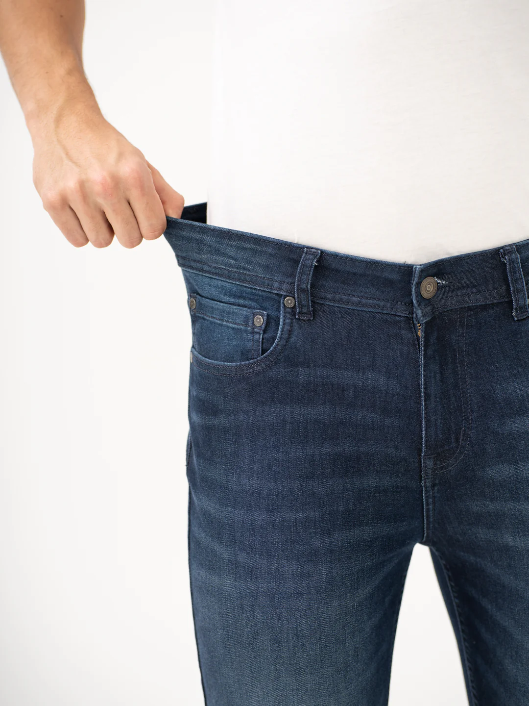 Polar Blue Whiskered Slim Fit Jeans - Image 5