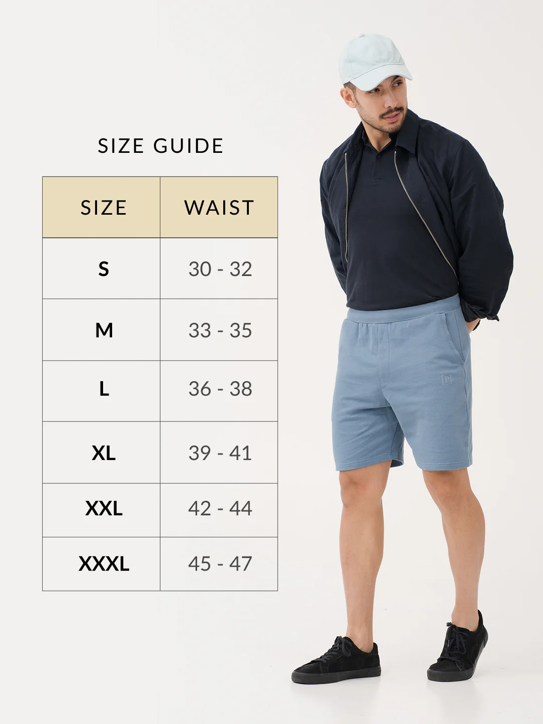 Poolside Blue Relaxed Fit Sweatshorts - Image 3