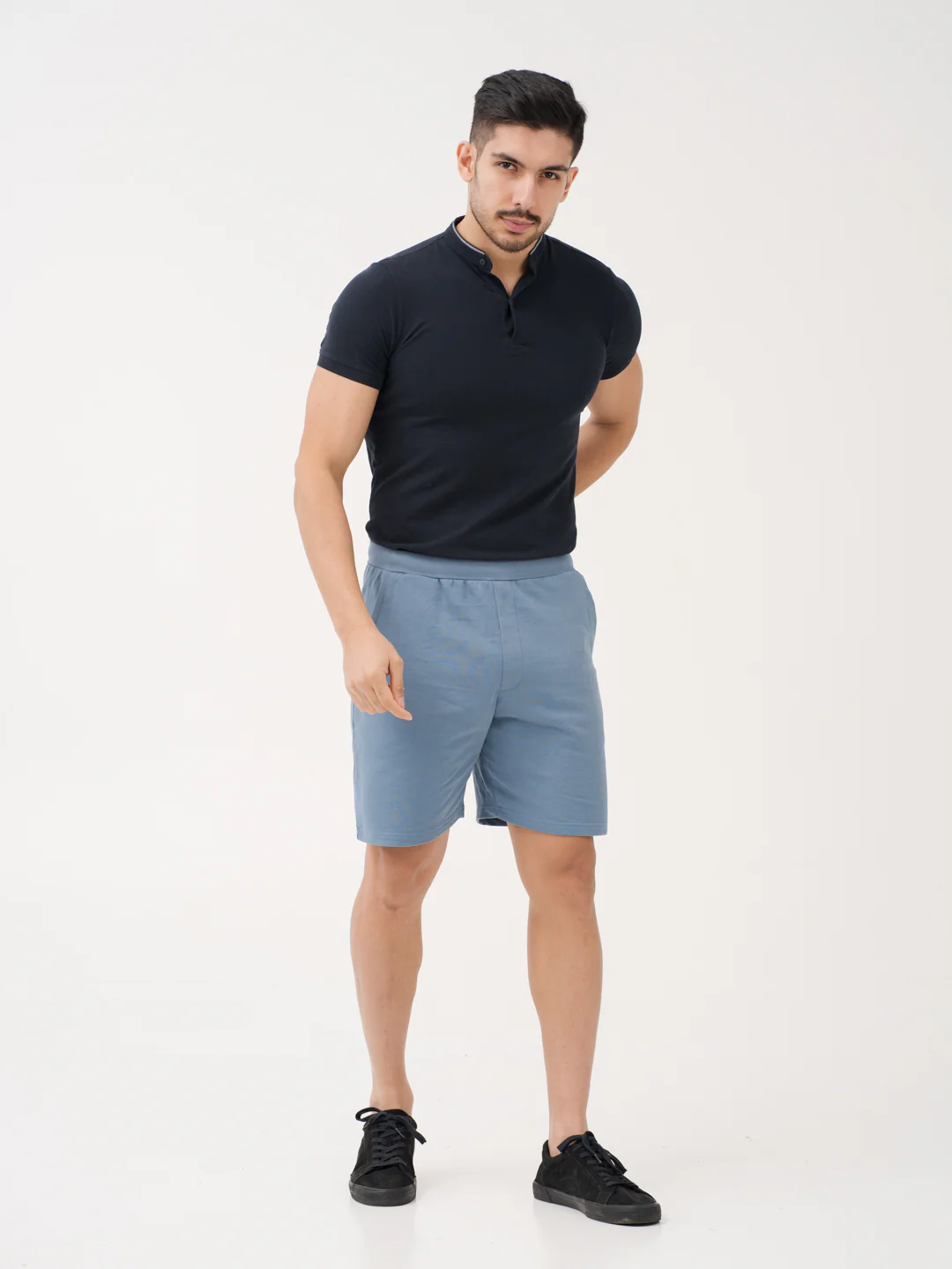 Poolside Blue Relaxed Fit Sweatshorts - Image 9