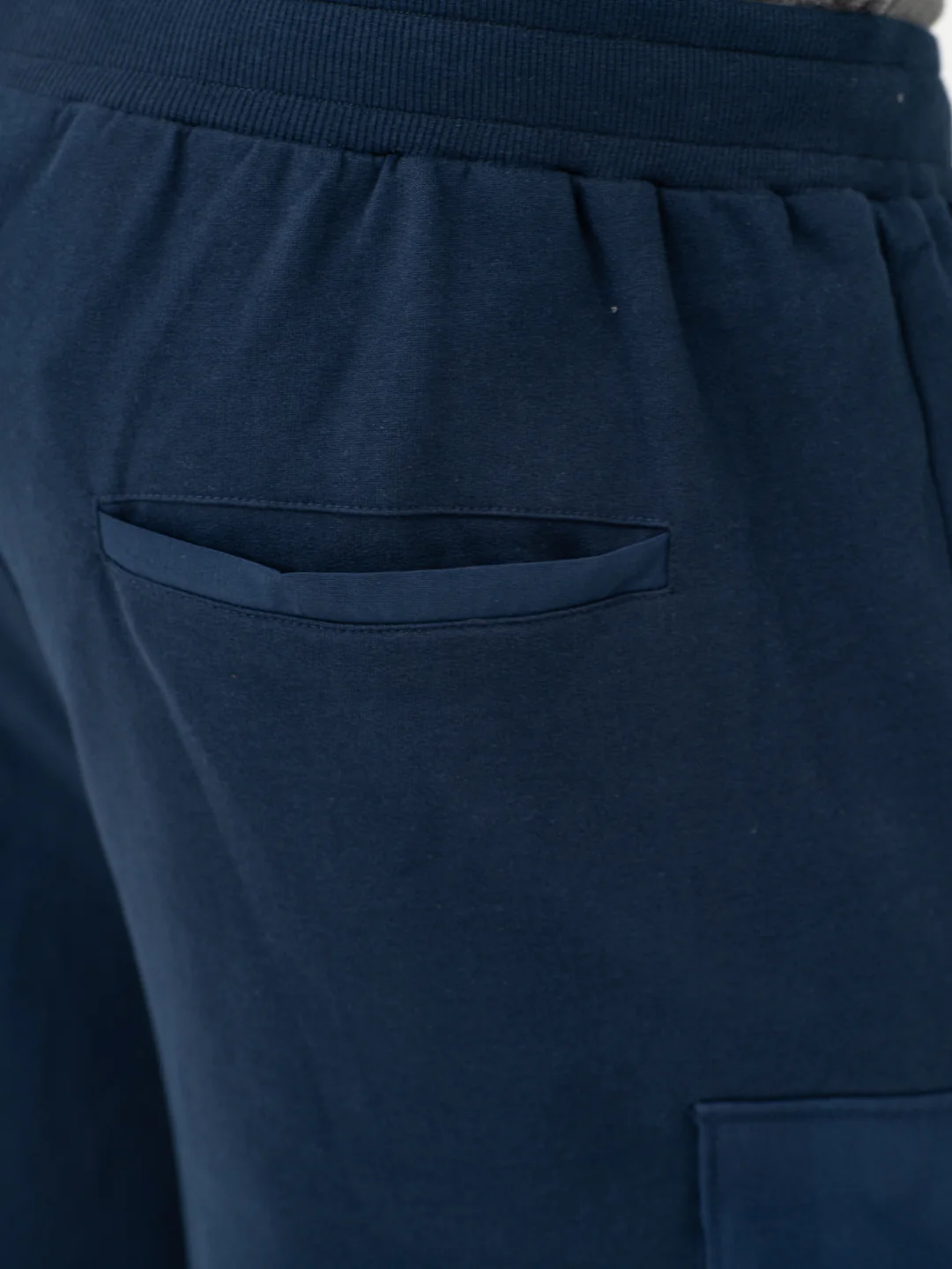 Rider Navy Relaxed Fit Cargo Sweatshorts - Image 13