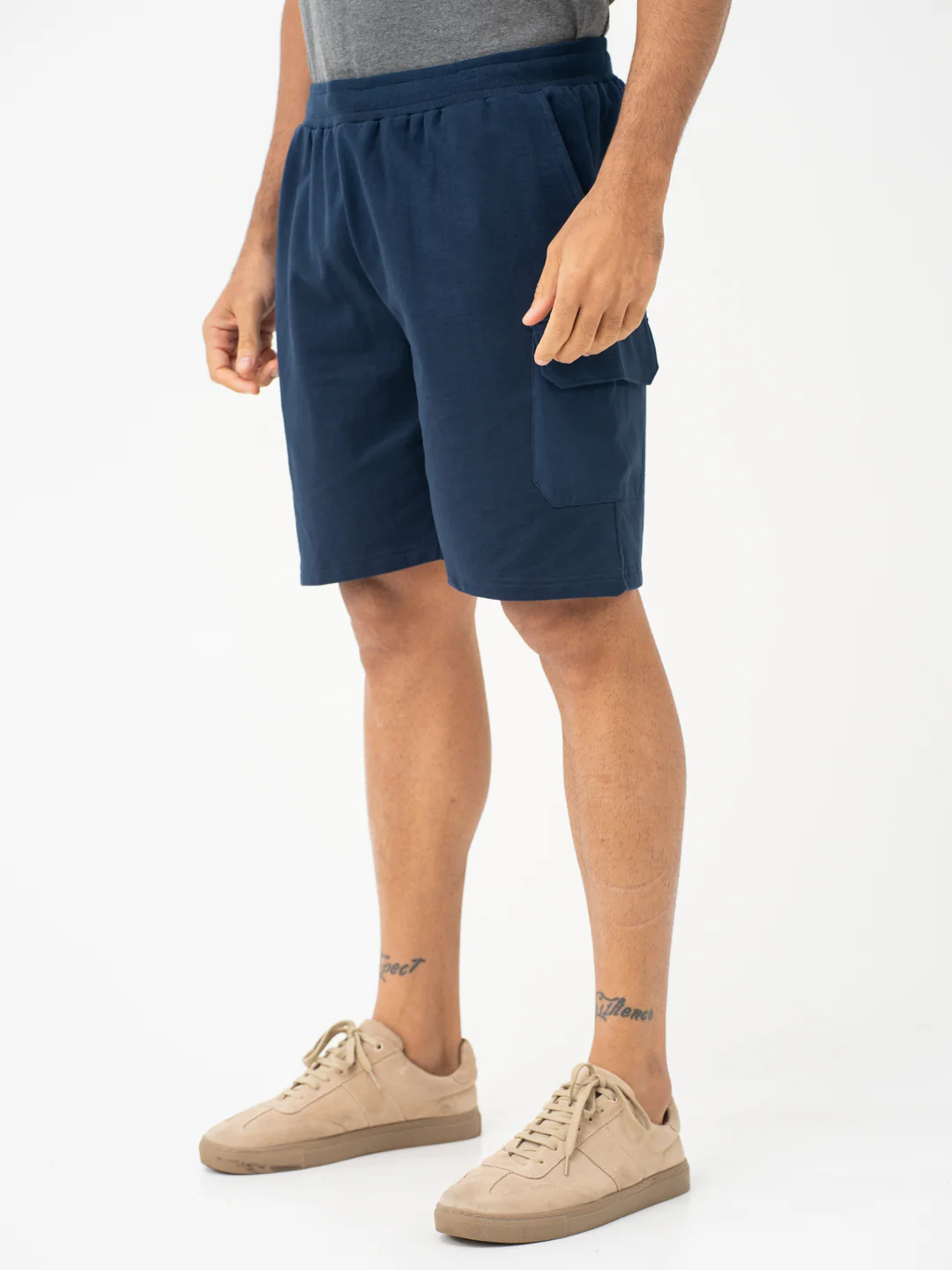 Rider Navy Relaxed Fit Cargo Sweatshorts - Image 9