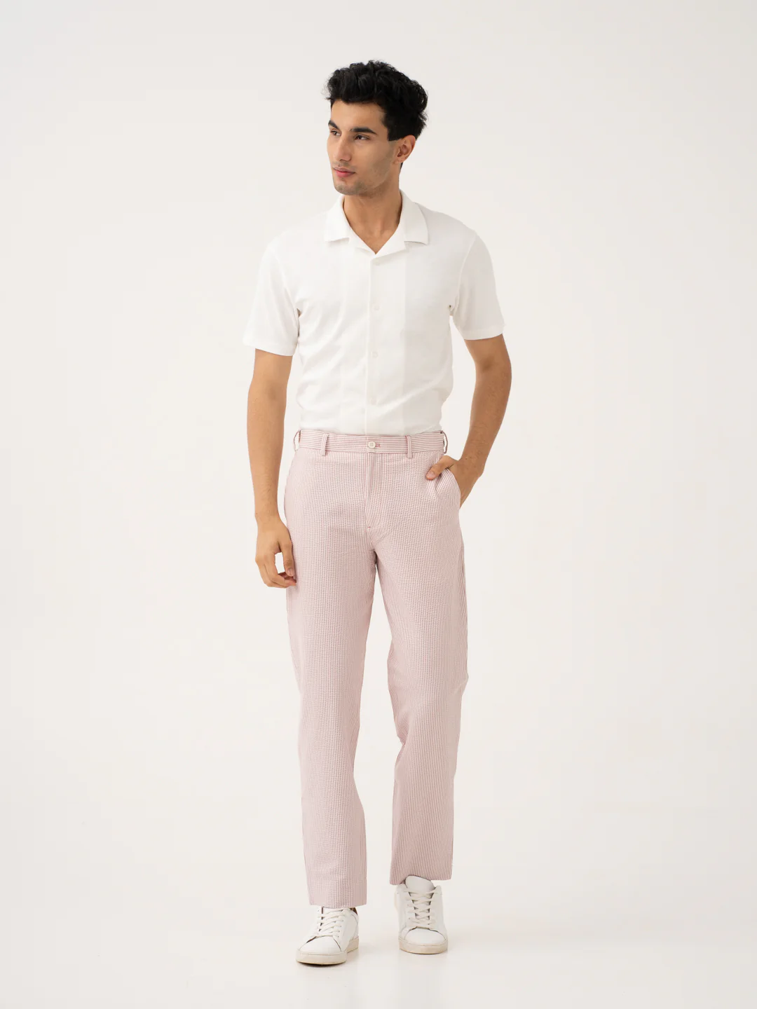 Romeo Rouge Stripes Seersucker Pants