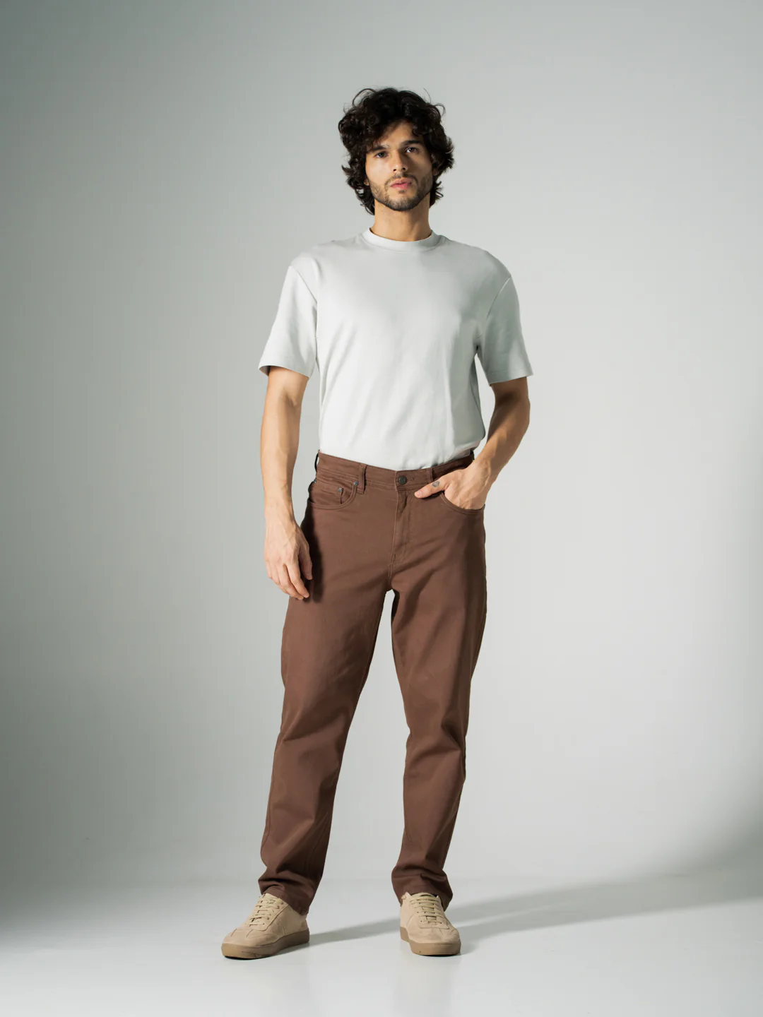 Root Brown Relaxed Fit Jeans