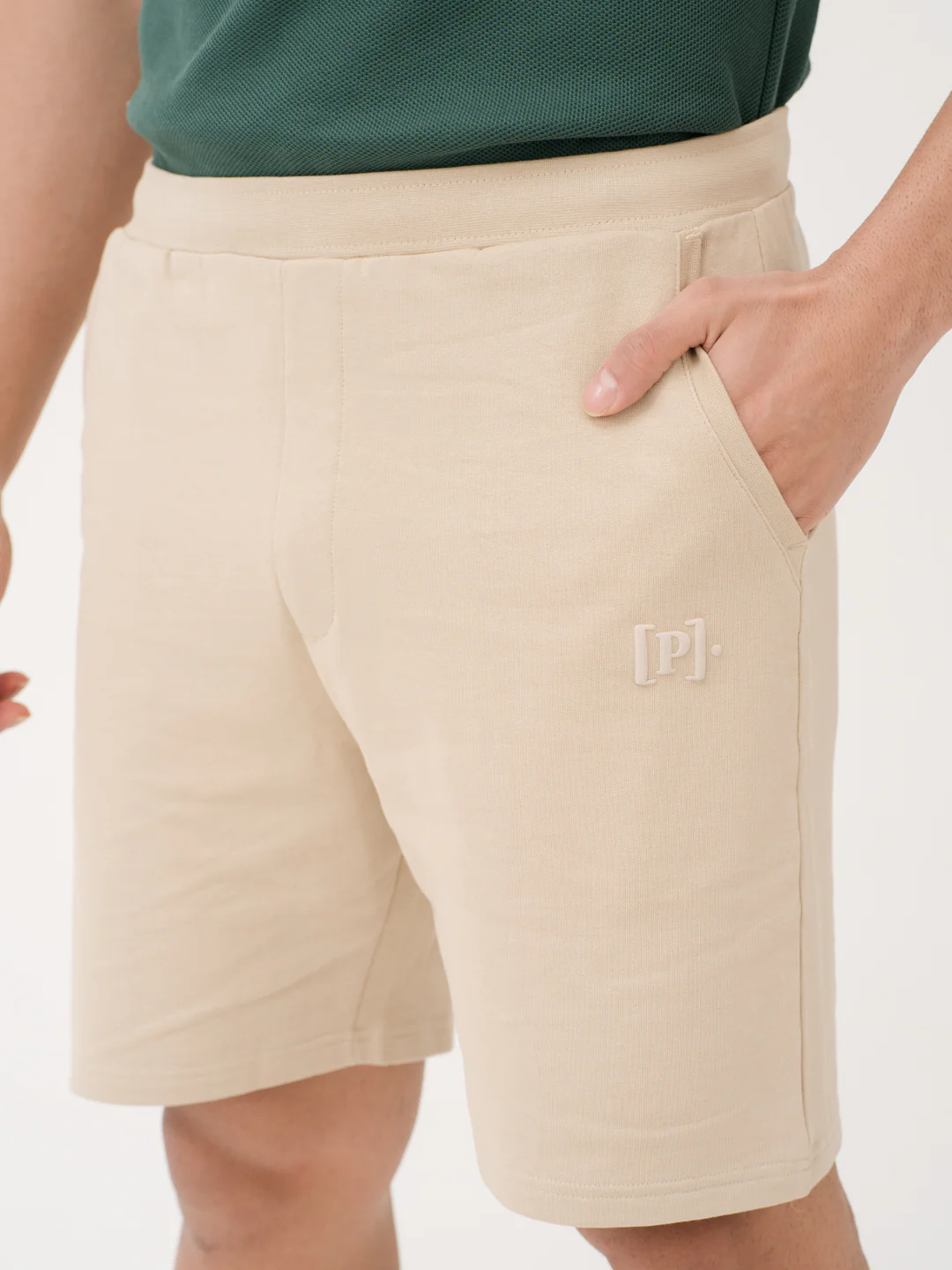Sunbaked Beige Relaxed Fit Sweatshorts - Image 10