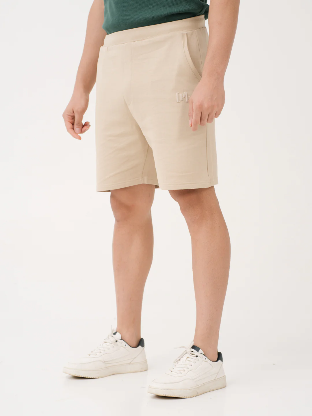 Sunbaked Beige Relaxed Fit Sweatshorts - Image 9