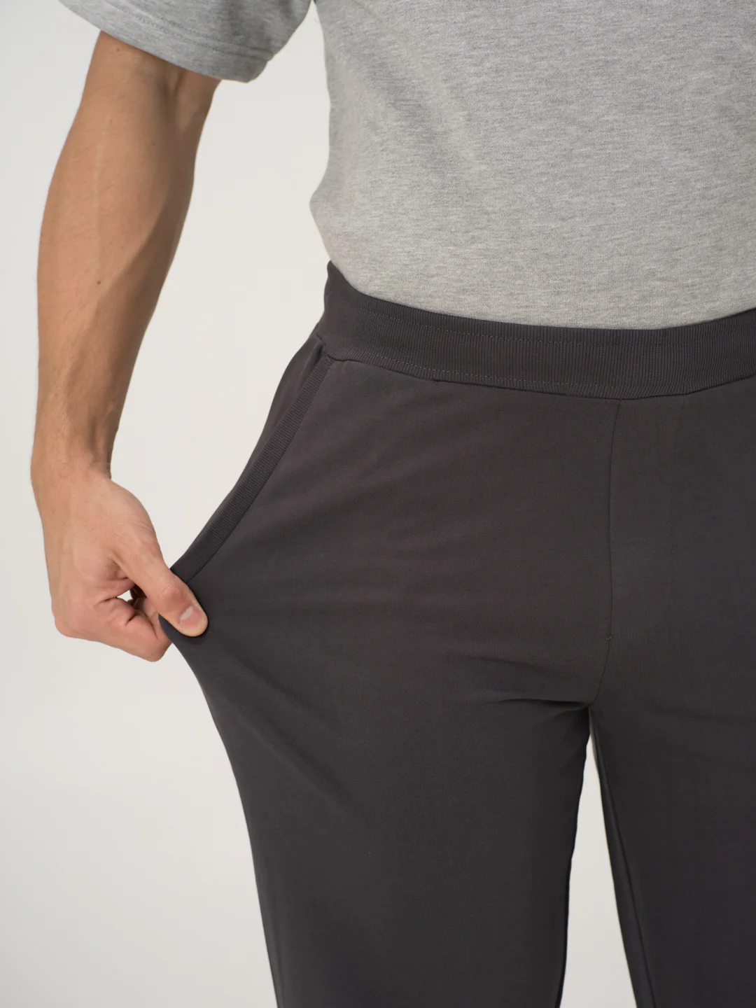 Thunderstorm Grey Cotton Sweatpants - Image 5