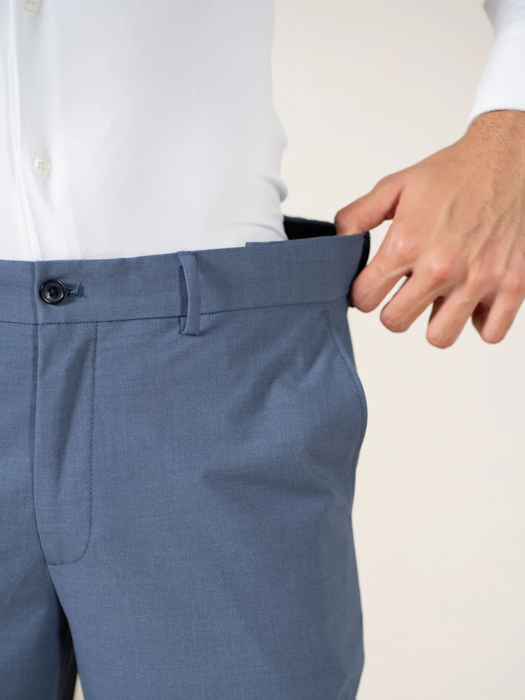 True Blue Relaxed Fit Stretch Formal Pants - Image 4