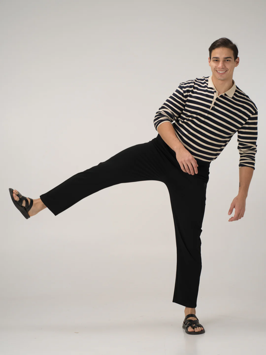 Vinyl Black Cotton Sweatpants - Image 9
